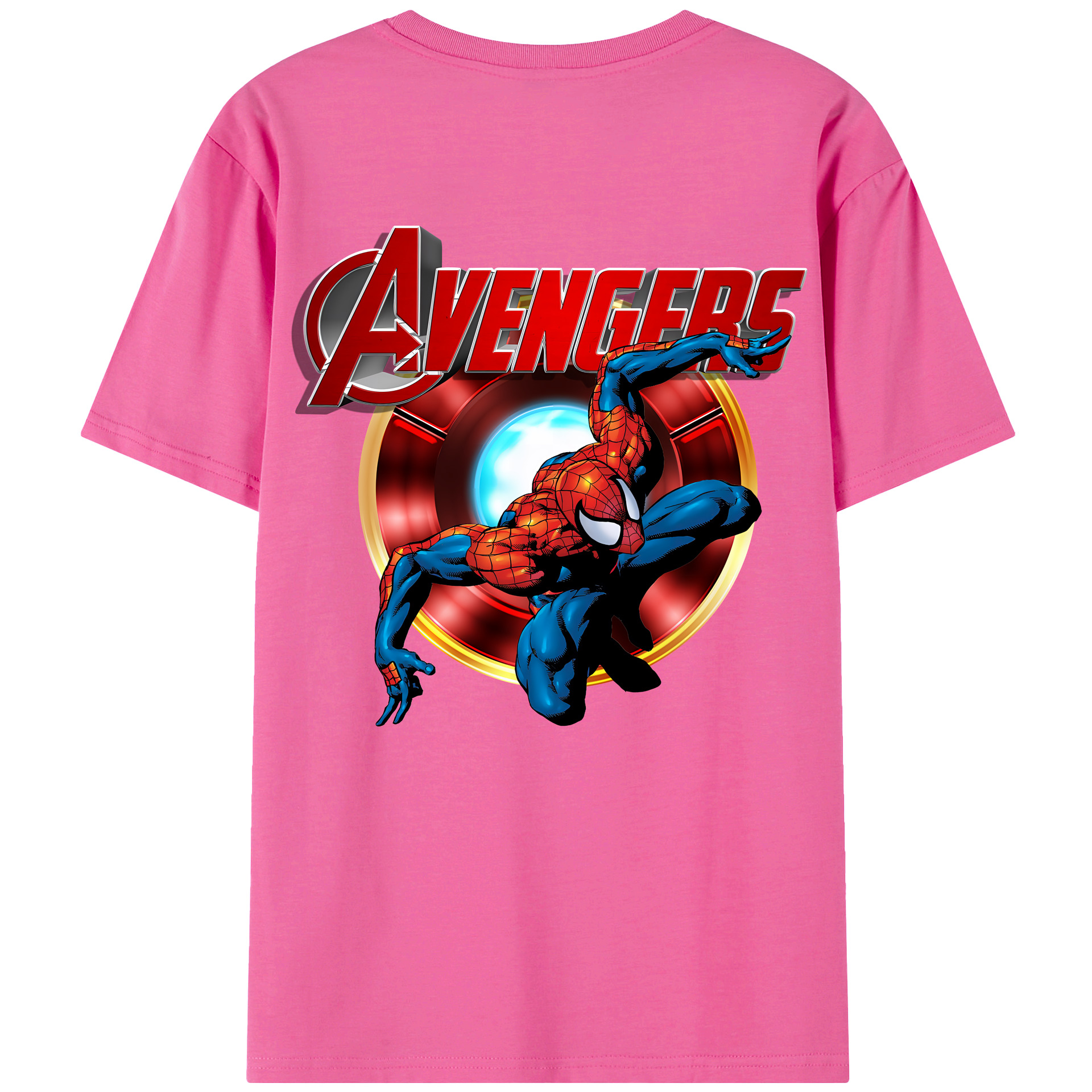 （画像用） Spider Man スパイダーマン レディース半袖Tシャツ(バックプリント)